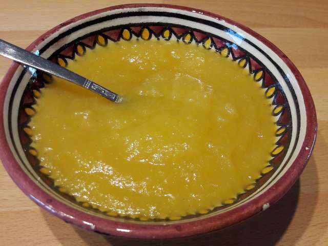 Compote de pomme, orange et cannelle - Programme Malin