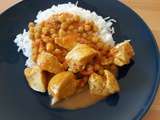 Curry de poulet et pois chiches