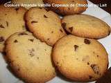 Cookies Day #4 - Cookies Amande Vanille Copeaux de Chocolat au Lait
