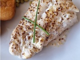 Filets de Cabillaud au Four à la Moutarde et Crème Citronnée