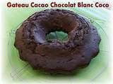 Gâteau Cacao Chocolat Blanc Coco
