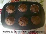Muffins au Chocolat & Coeur de Spéculoos