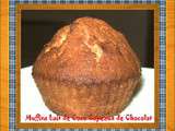 Muffins Gourmands Lait de Coco Copeaux de Chocolat Noir