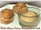 Petits Choux Crème Mousseuse au Café