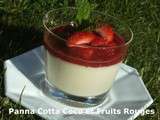 Tour en Cuisine #287 - Panna Cotta Coco et Fruits Rouges