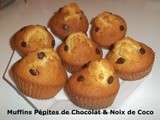 Tour en Cuisine #364 - Muffins Pépites de Chocolat & Noix de Coco