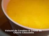 Tour en Cuisine #392 - Velouté de Carottes & Crème de Chèvre Ciboulette