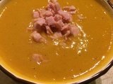 Velouté de Lentilles Corail Potimarron et Carottes au Curry