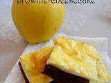 Carrés gourmands brownie-cheesecake