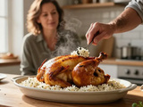 Riz au poulet au four : le secret pour un riz moelleux