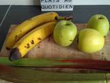 Compote pomme banane rhubarbe