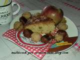 Gâteau d'automne aux noix et pommes