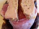 Filet mignon en croute, foie gras et confit d'echalotes