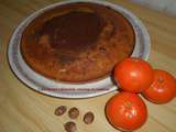 Cake marbré clémentine, chocolat et noisettes