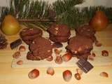 Cookies choco-poire-noisette