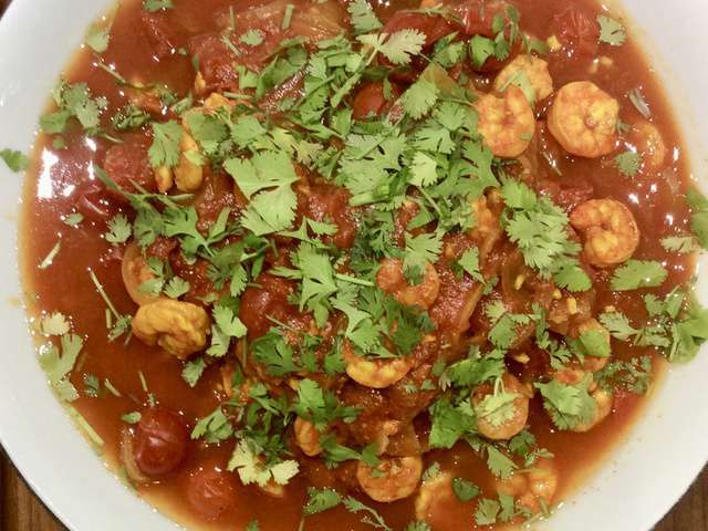 Recettes de Rougail et Crevettes