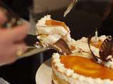Gâteau d'Anniversaire Tiramisu - Pêche abricot