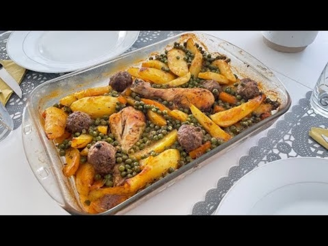 Recettes de Poulet rôti et Légumes