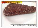 Gâteau Chocolat, Café, Biscuit & Noisettes Sans Cuisson