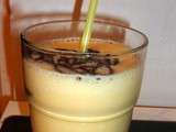 Milk shake mangue et sauce choco