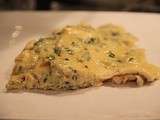 Omelette courgette et fines herbes