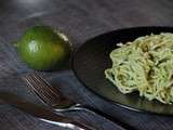 Spaghetti à l’avocat et citron vert