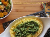 Courge spaghetti au pesto de coriandre