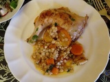 Cuisses de poulet et couscous perlé de Christelle