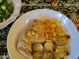 Cuisses de poulet poêlées, champignons et estragon