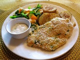 Escalopes de poulet en croûte de parmesan, bis