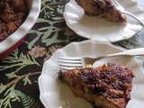 Gâteau-pouding choco-pêches