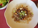 Nouilles asiatiques au porc Dan Dan