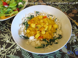 Pétoncles de baie à l’indienne + restes