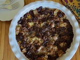 Pouding au pain, poires et chocolat, bis