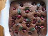 Pouding chocolaté aux mûres