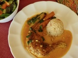 Poulet au cari, version canicule