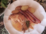 Poulet braisé au pineau des Charentes