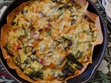 Quiche aux légumes en croûte de tortillas