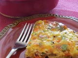 Quiche sans croûte, légumes et prosciutto, bis