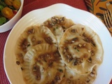 Raviolis au poulet haché
