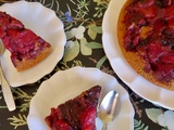 Renversé aux fraises et au chocolat