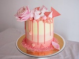Pink ombre layer cake