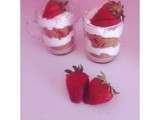 Verrine fraise chantilly & spéculos
