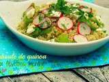 Taboulé de quinoa aux févettes, menthe et féta