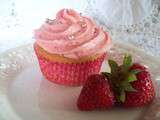 Cupcakes aux fraises fraîches du Québec