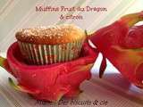 Muffins Fruit du dragon (pitaya) & citron