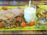 Croquettes de brocolis au Grana Padano & Escalope de Veau sauce Brocolis