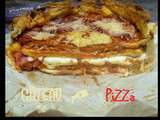 Gâteau PiZZa Mozzarella,Salami,Comté et ChoriZo