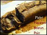 Marbré au Mascarpone Noisettes & Chocolat Poire