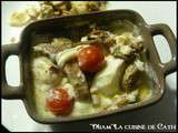Œufs et Pleurotes en Cocotte à la Mozzarella et sa petite salade d'endives